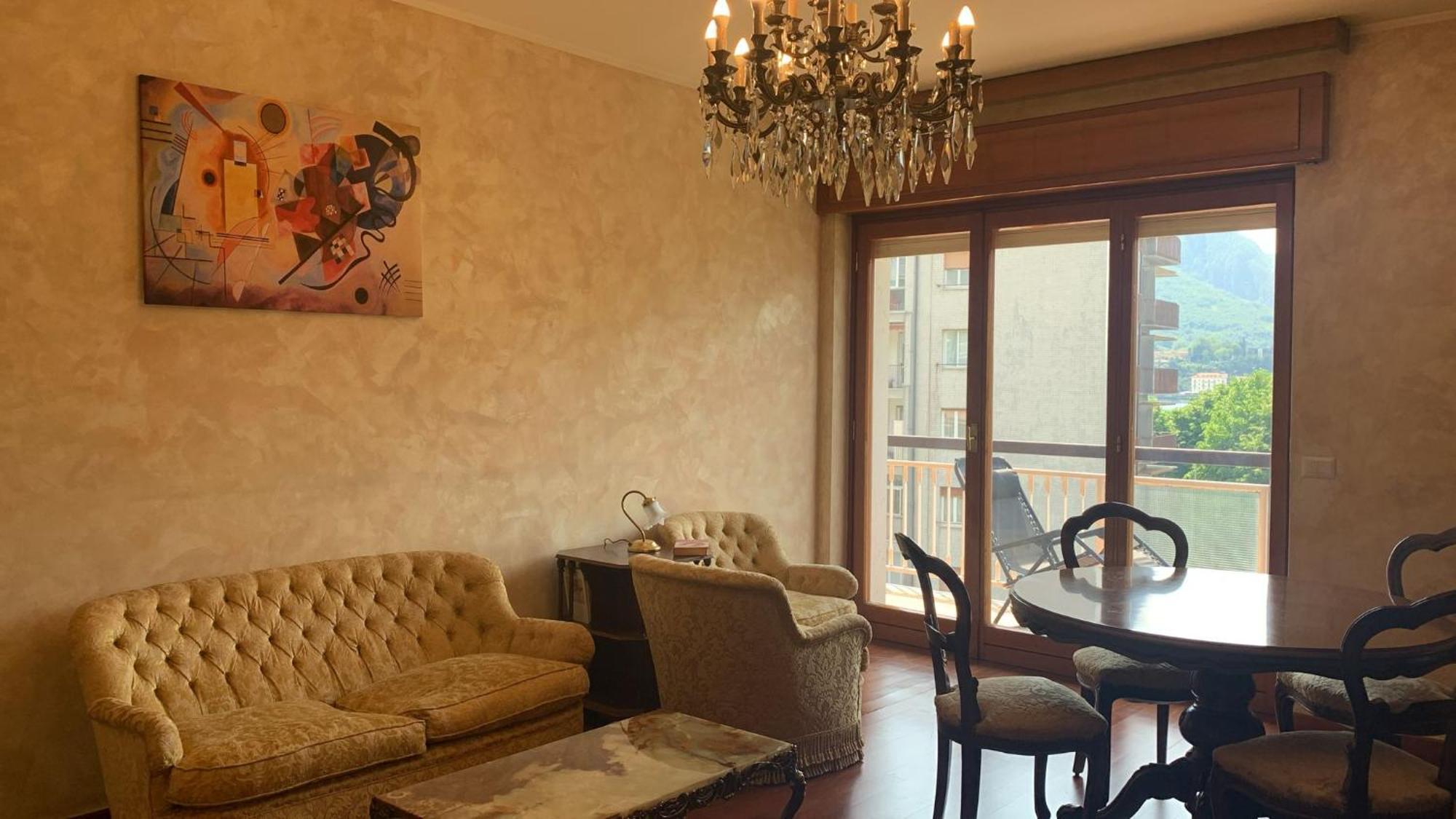 Big Romantic Lake View & Terrace Apartment Lecco Bagian luar foto